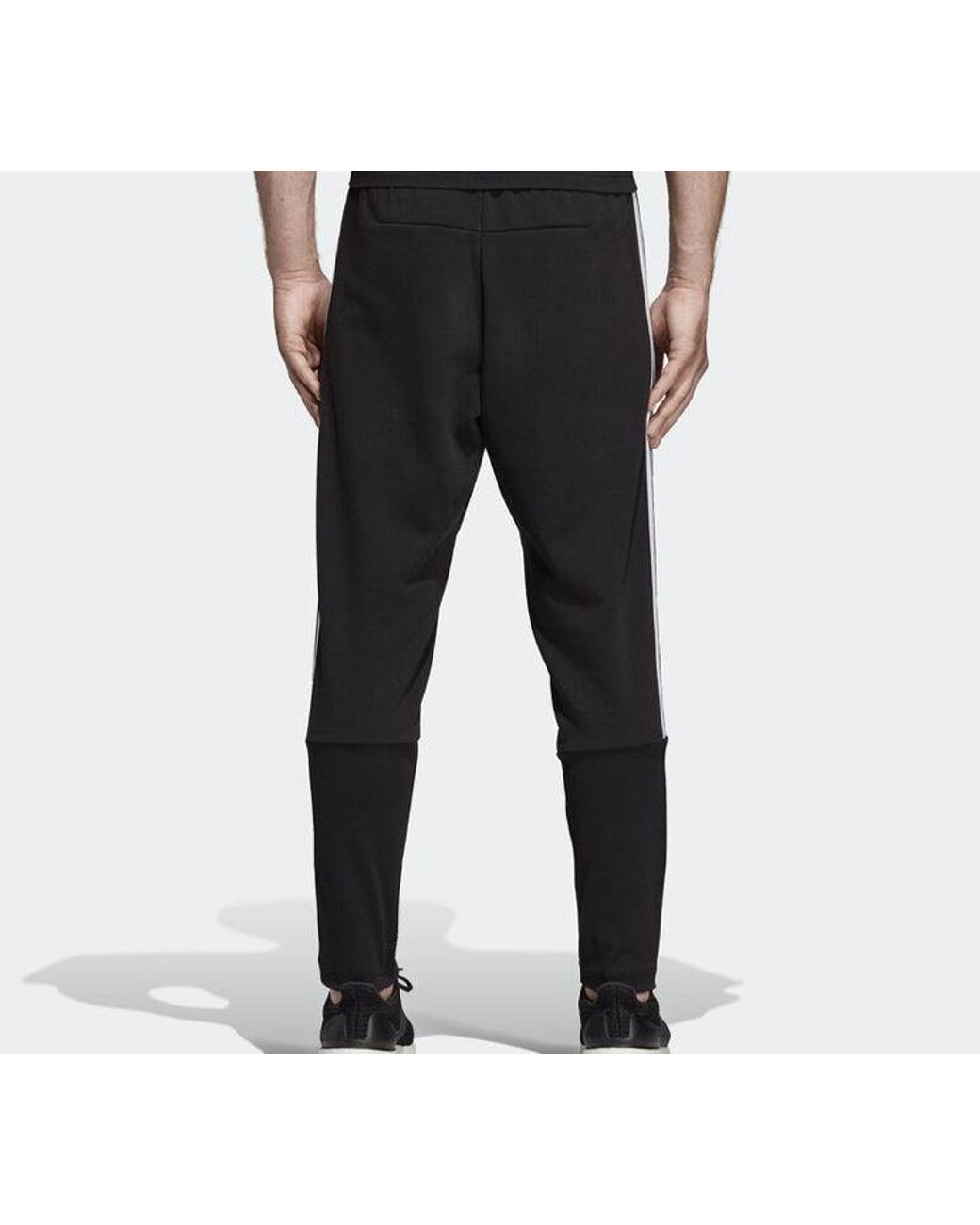 Adidas Black Stripe Printing Training Sports Long Pants for men