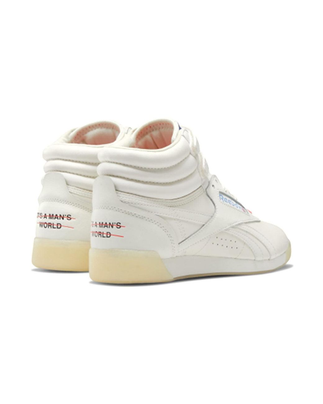 Reebok White (Wmns) Freestyle Hi 'It's A World'
