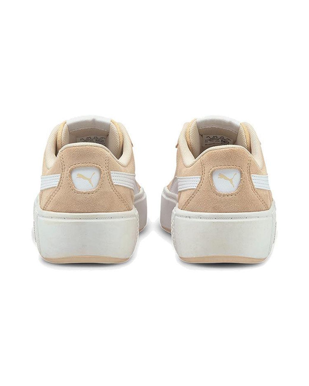PUMA White (Wmns) Smash Platform V2 Suede