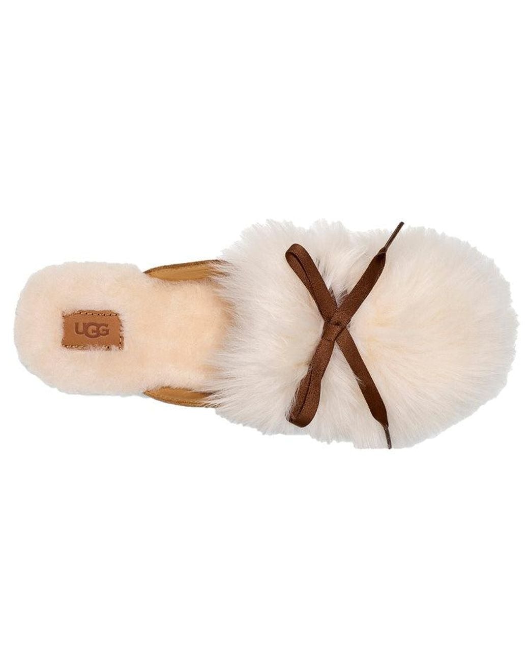 Ugg Brown (Wmns) Shaine Fluff Cozy Flat Plush Casual Slipper