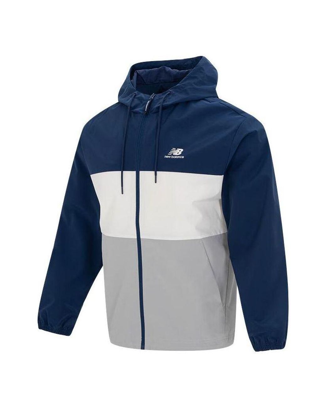 New Balance Blue Lifestyle Hooded Jacket for men