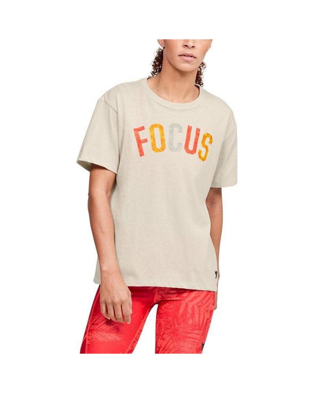 Under Armour White (Wmns) Project Rock Tee