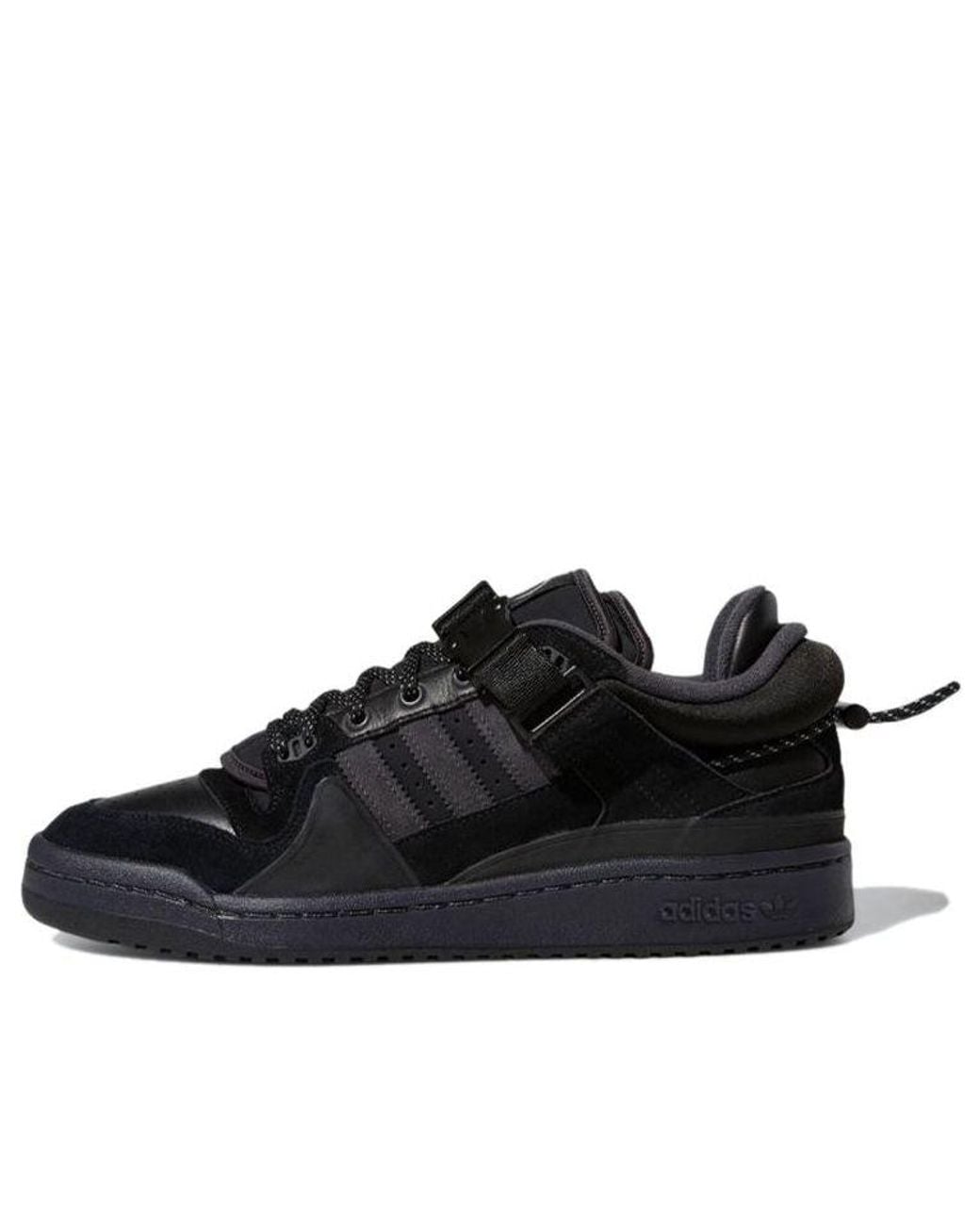 Adidas Black X Bad Bunny Forum Buckle Low 'Back To School' for men