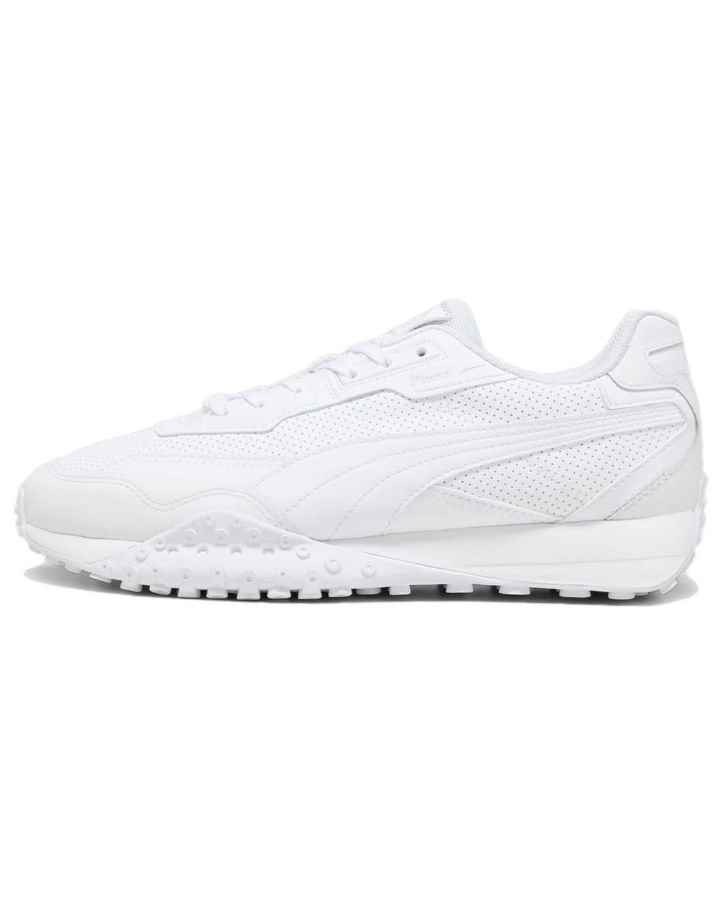 PUMA White Blktop Rider Leather Glacial'