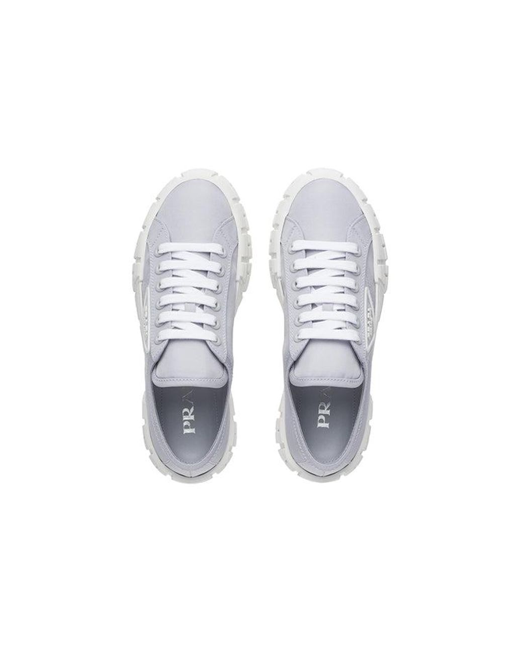 Prada White (Wmns) Double Wheel Re-Nylon Gabardine Sneakers 'Pale'