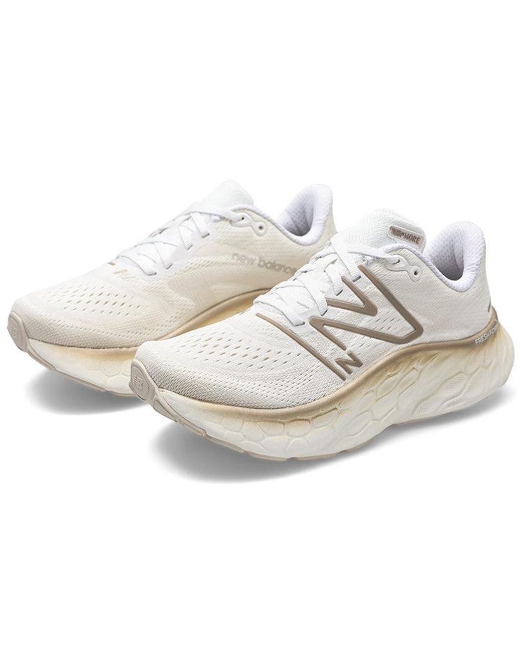 New Balance White (Wmns) Fresh Foam X More V4 Metallic'