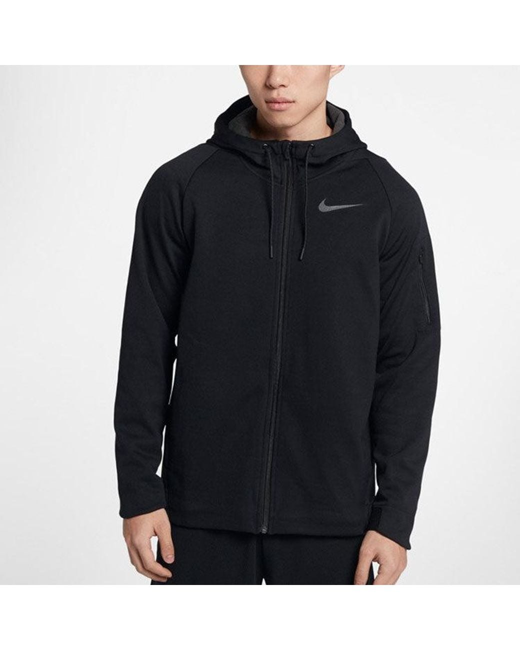 Nike Green As Nk Thrma Sphr Jacket Hd Fz for men