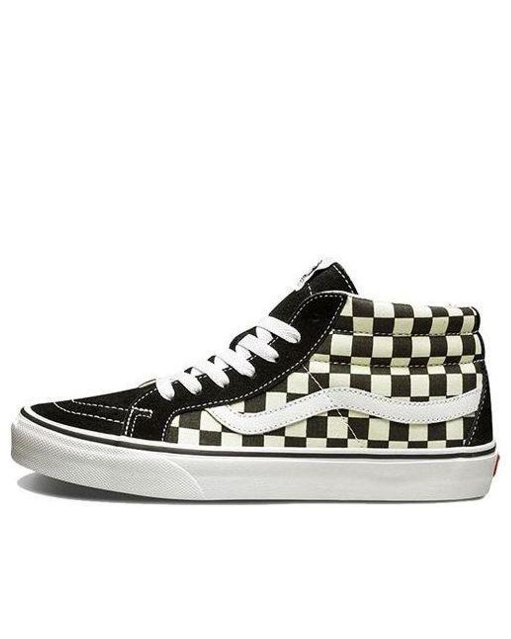 Vans Black Sk8-Mid Reissue 'Checkerboard' for men