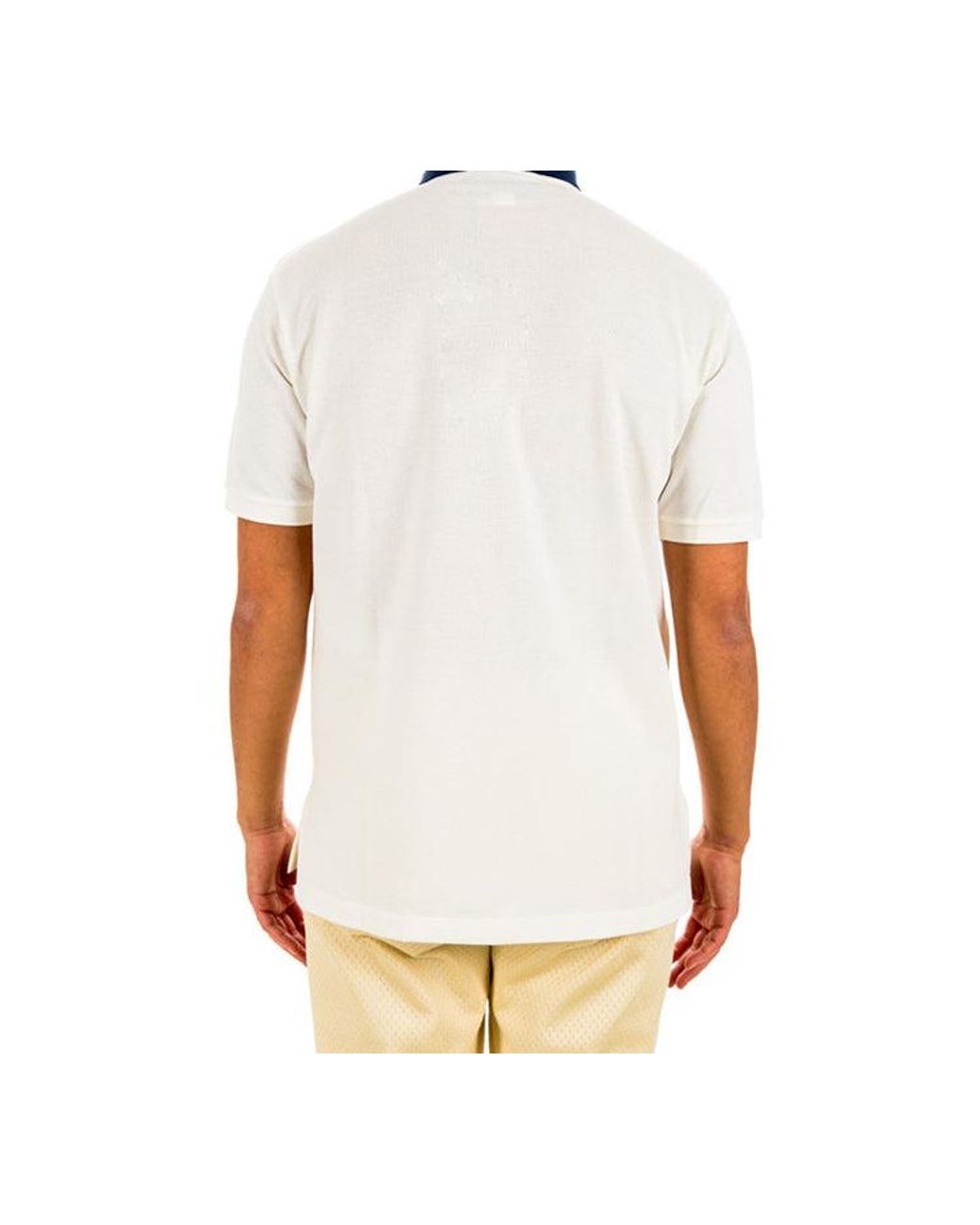 Gucci White Interlock G Short Sleeve Polo for men