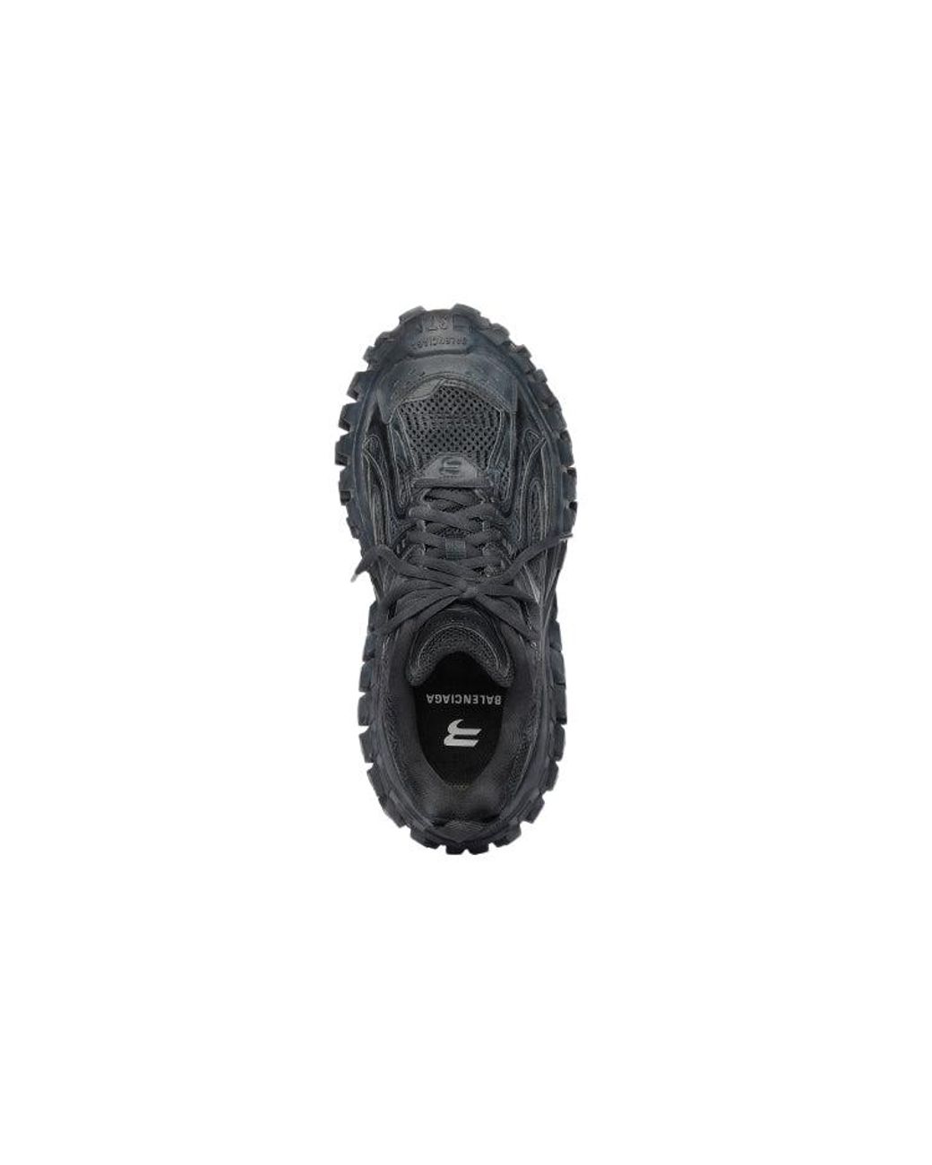 Balenciaga Gray Defender Lace-Up Sneakers