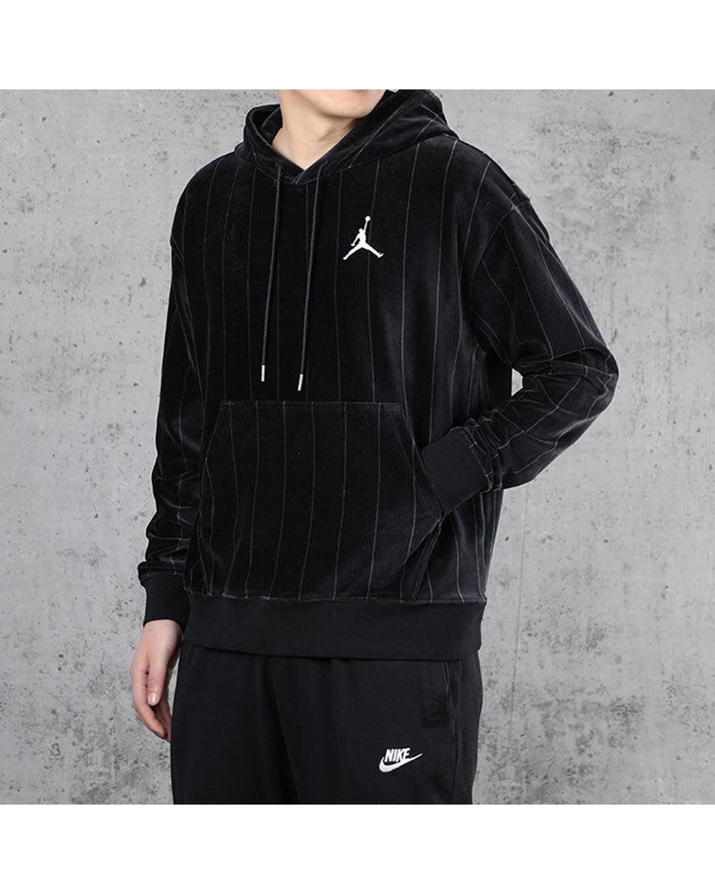 Nike Black Air Stripe Fleece for men