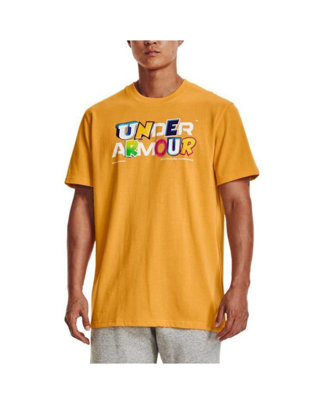 Under Armour Yellow Endorsed Heavyweight T-Shirt for men