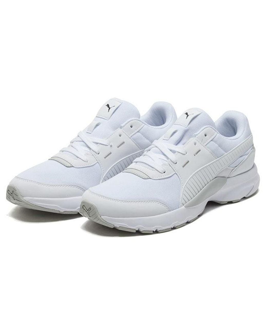 PUMA White Future Runner Low Running Shoes for men