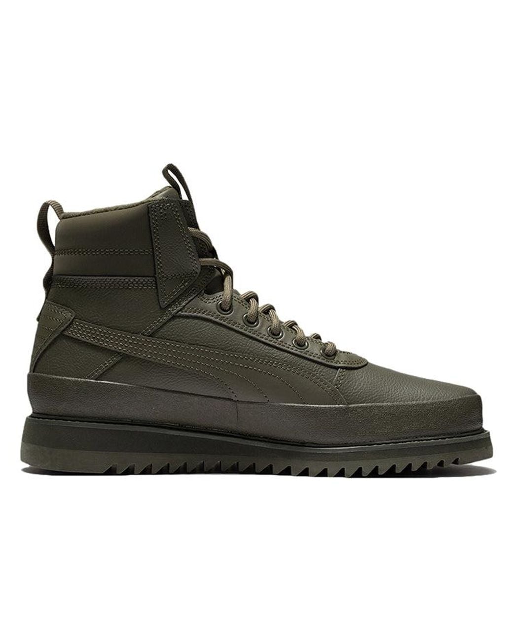 PUMA Black Desierto V2 Wtr Rubber High-Top Sneakers