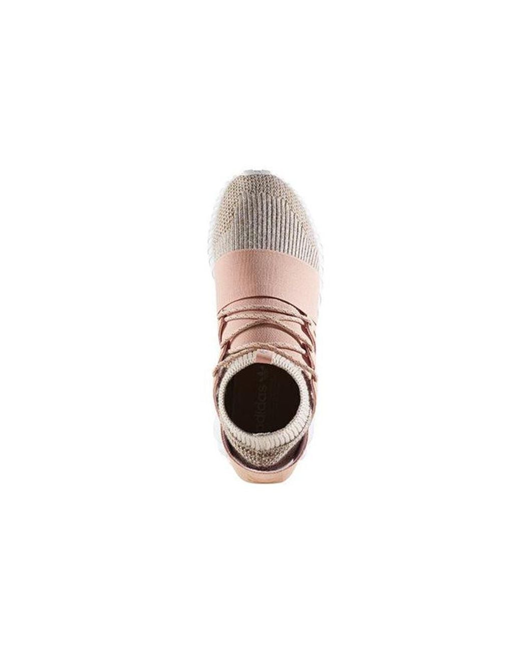 Adidas Brown Tubular Doom Primeknit 'St Pale Nude' for men