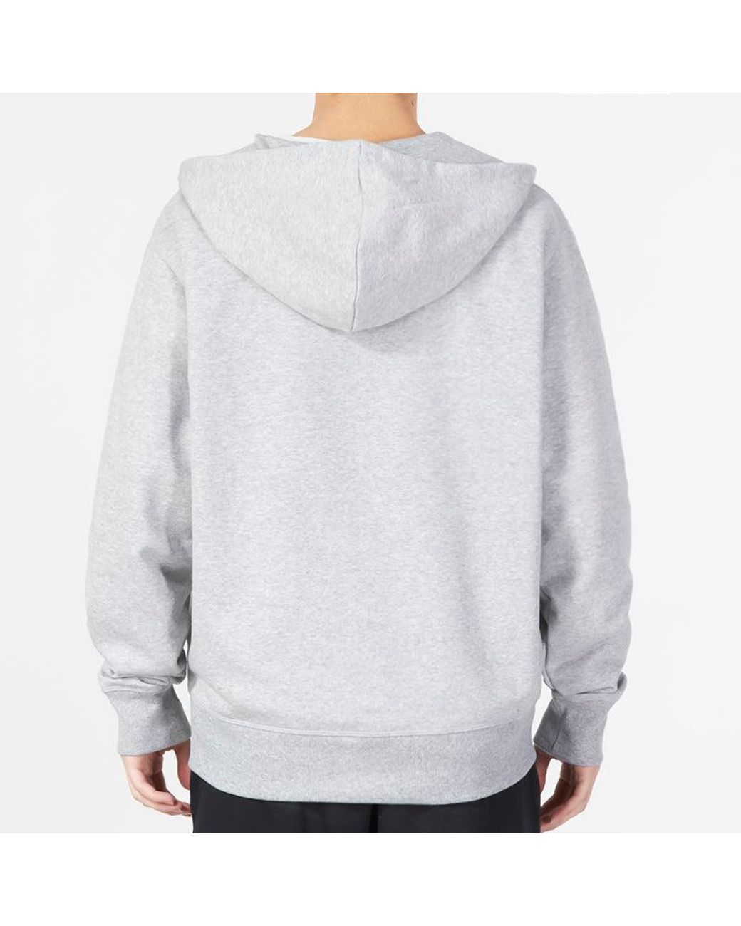 New Balance White Essentials Stacked Logo French Terry Jacket 'Classic' for men