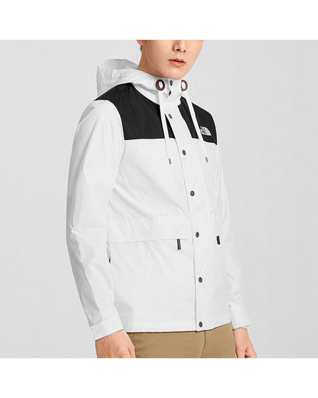 The North Face White Seasonal Mountain Jacket for men