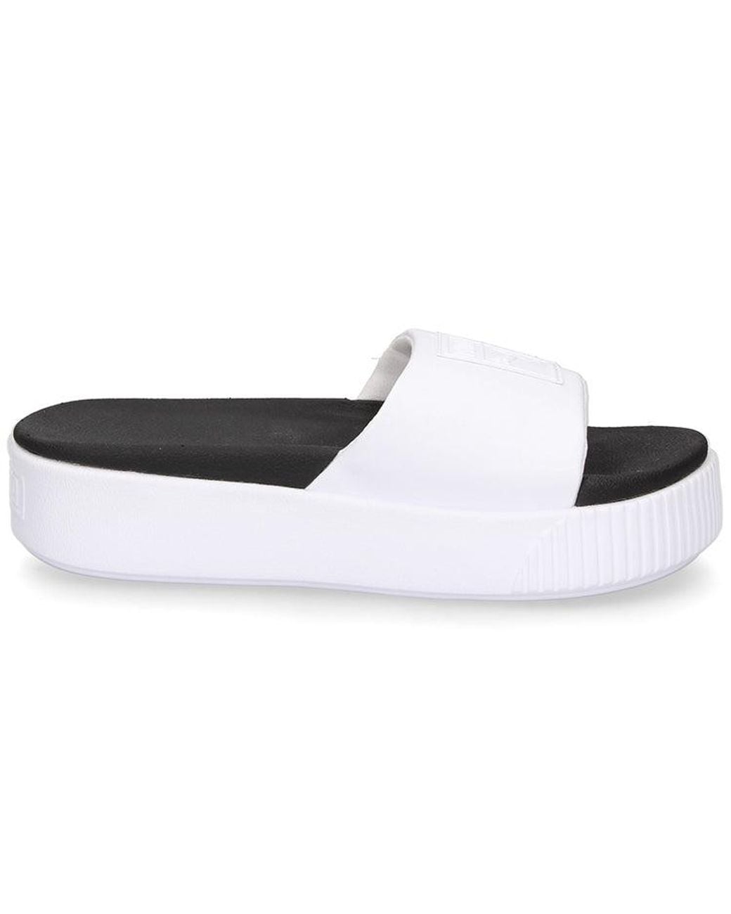PUMA White (Wmns) Platform Slide Bold Sd