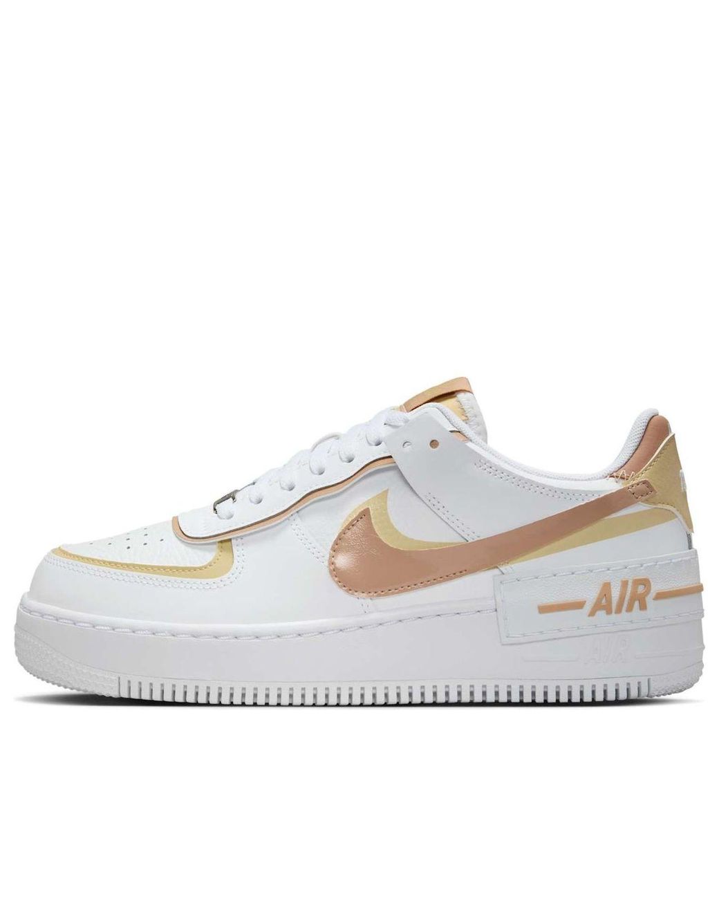 Nike White (Wmns) Air Force 1 Low Shadow Team Rattan'