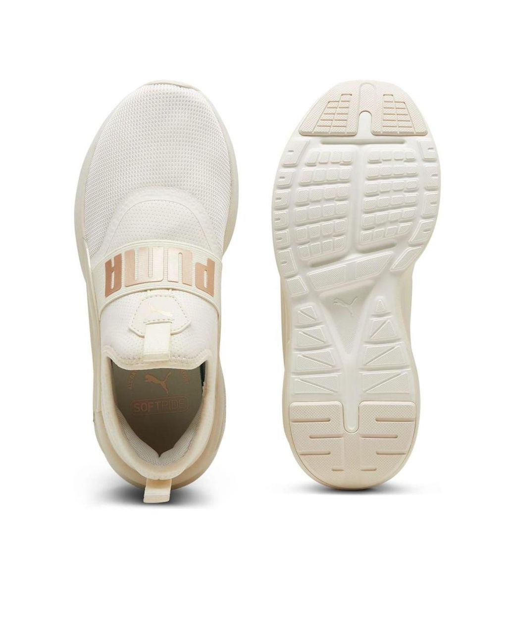PUMA White Softride Enzo Evo Slip-On 'Alpine Snow' for men