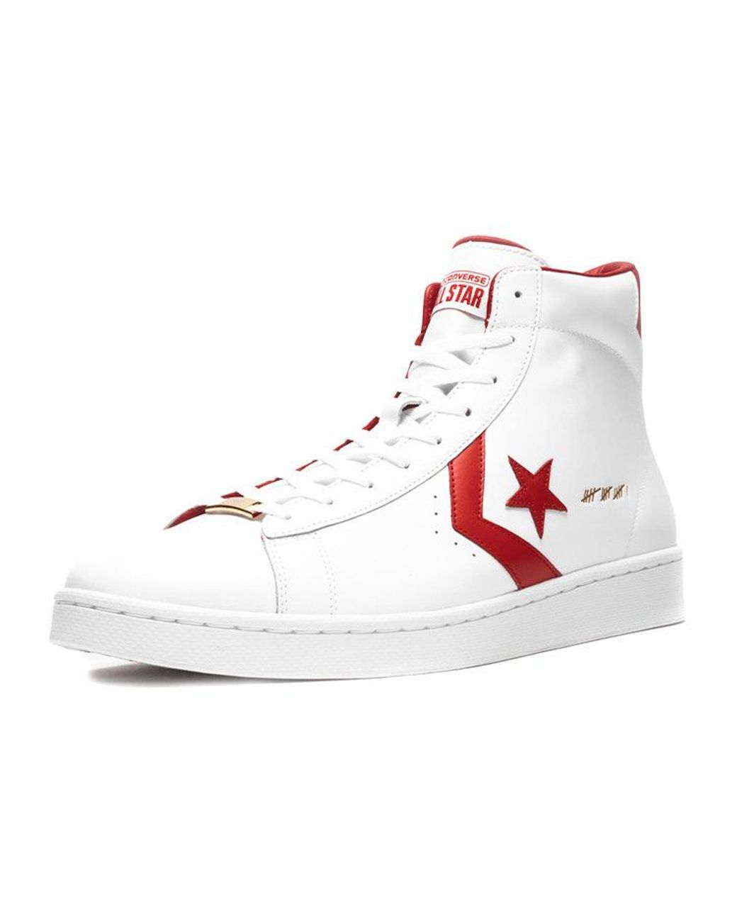 Converse White Pro Leather Mid Shoes for men