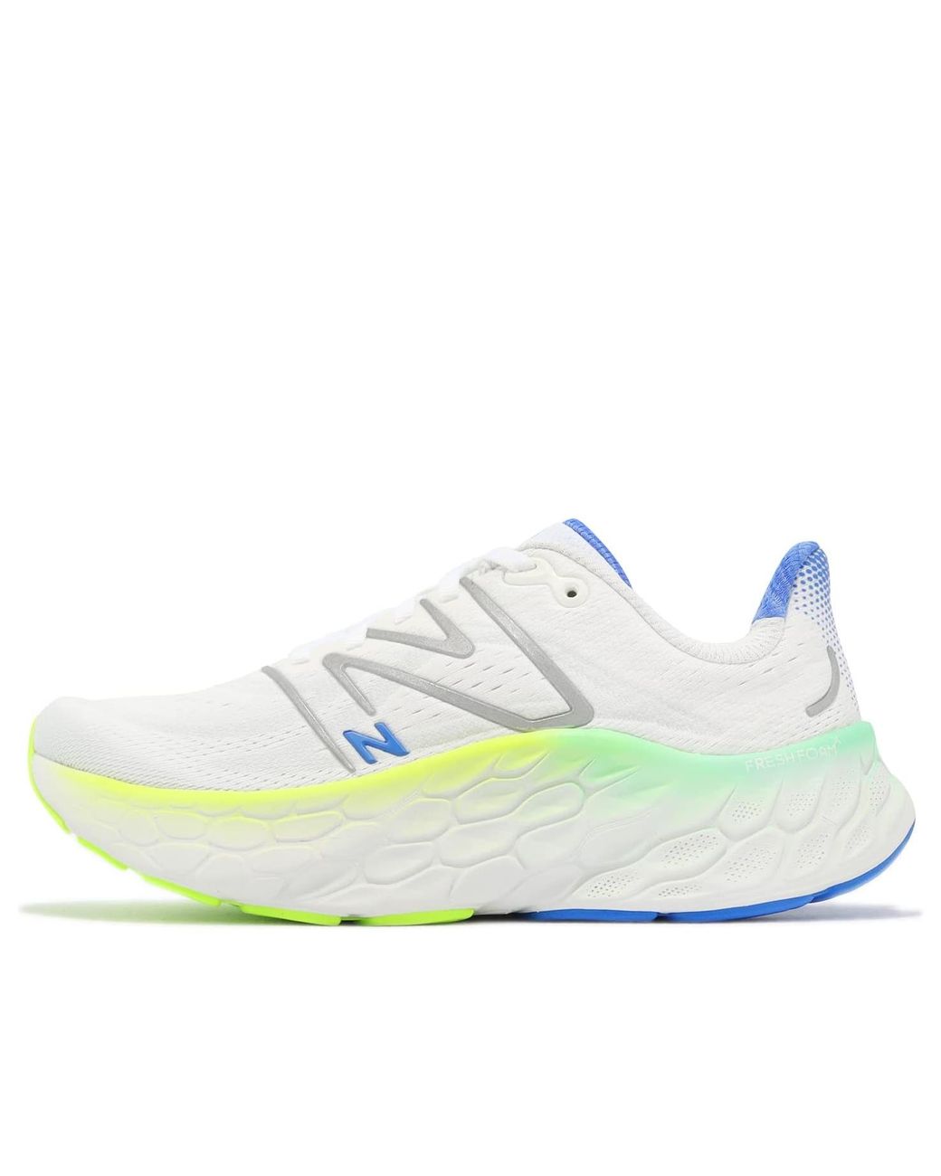New Balance White Fresh Foam X More V4 Running Shoe