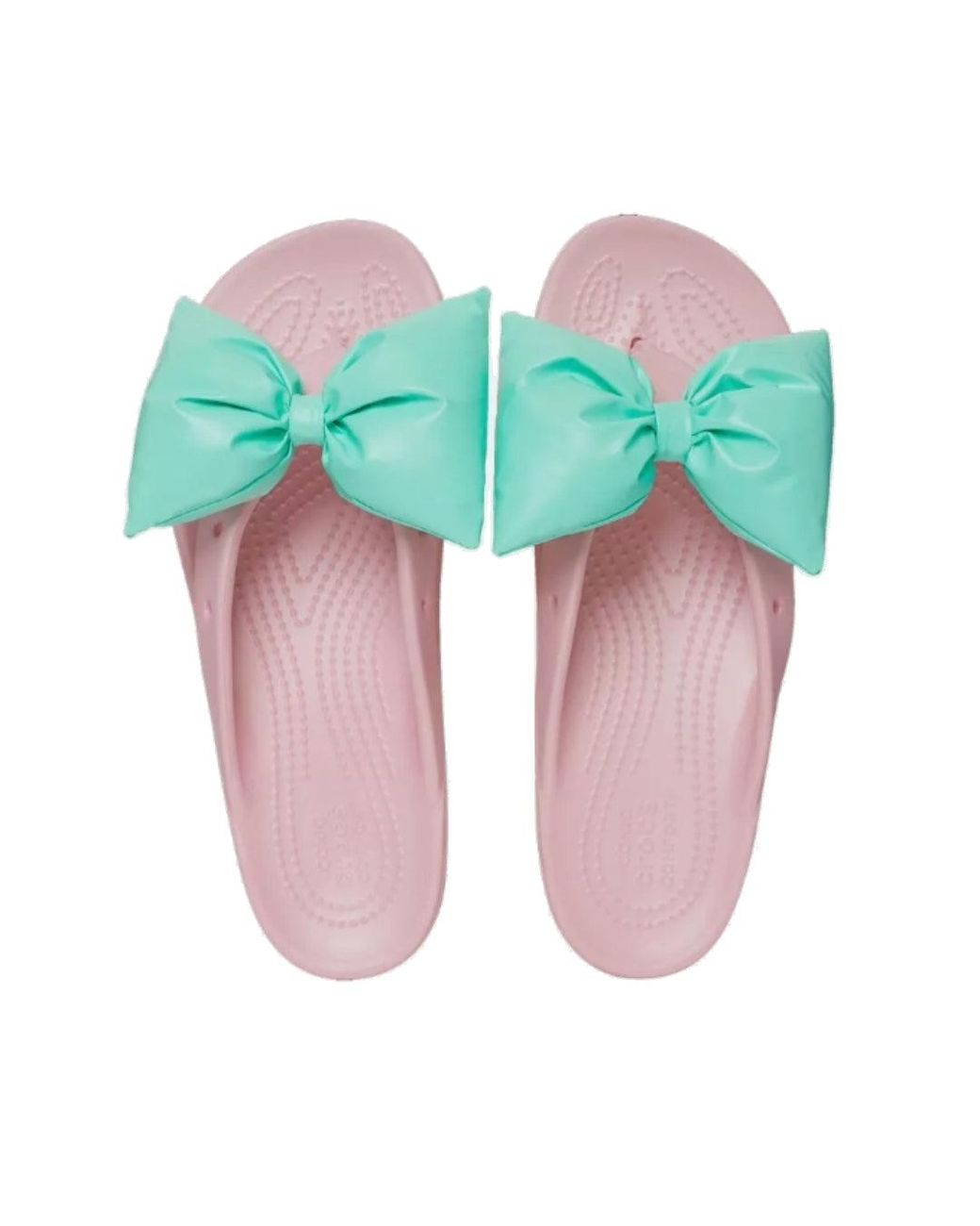 CROCSTM Pink (Wmns) Classic Platform Bow Flip Flops