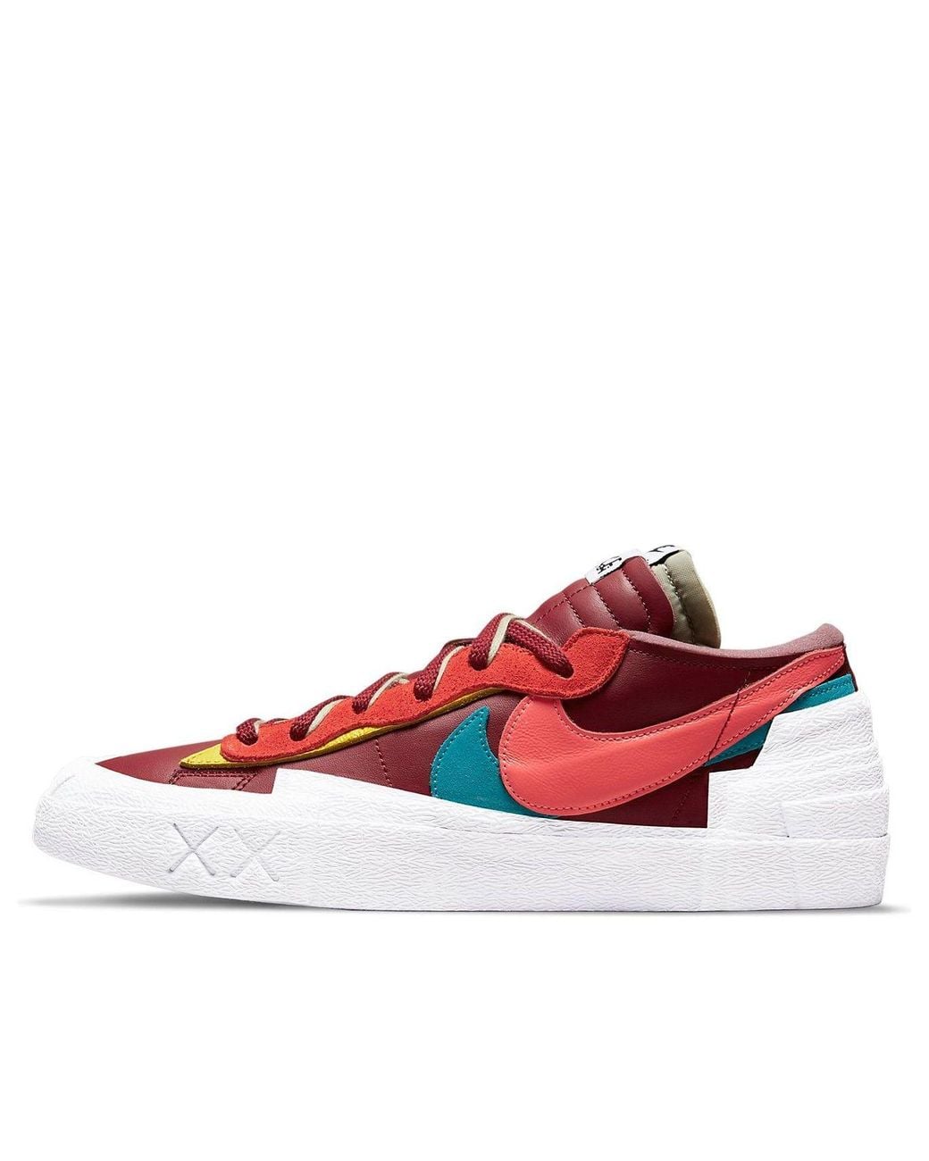 Nike Red X Sacai X Kaws Blazer Low 'Team' for men