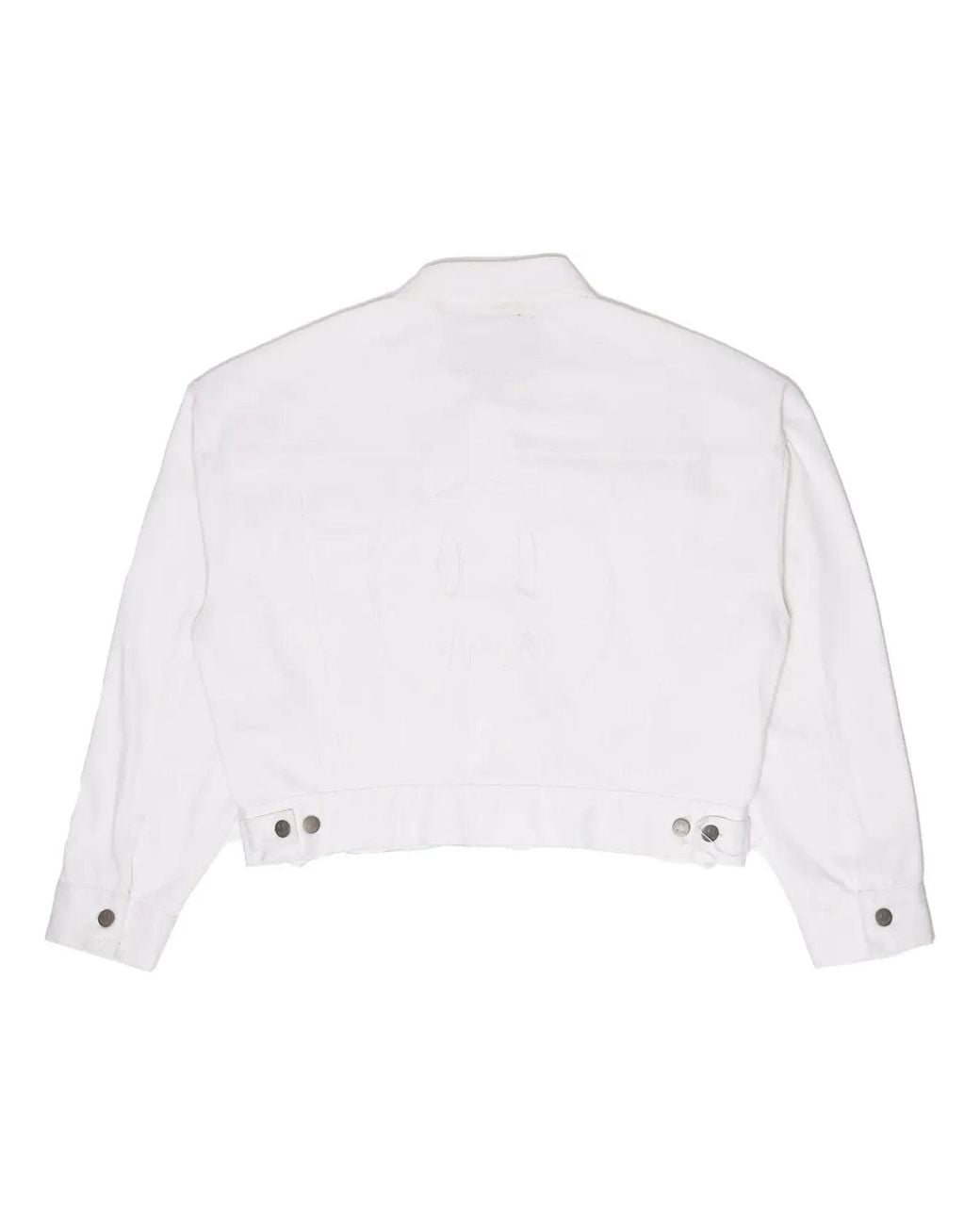 Drew House White Cropped Selvedge Trucker Jacket for men