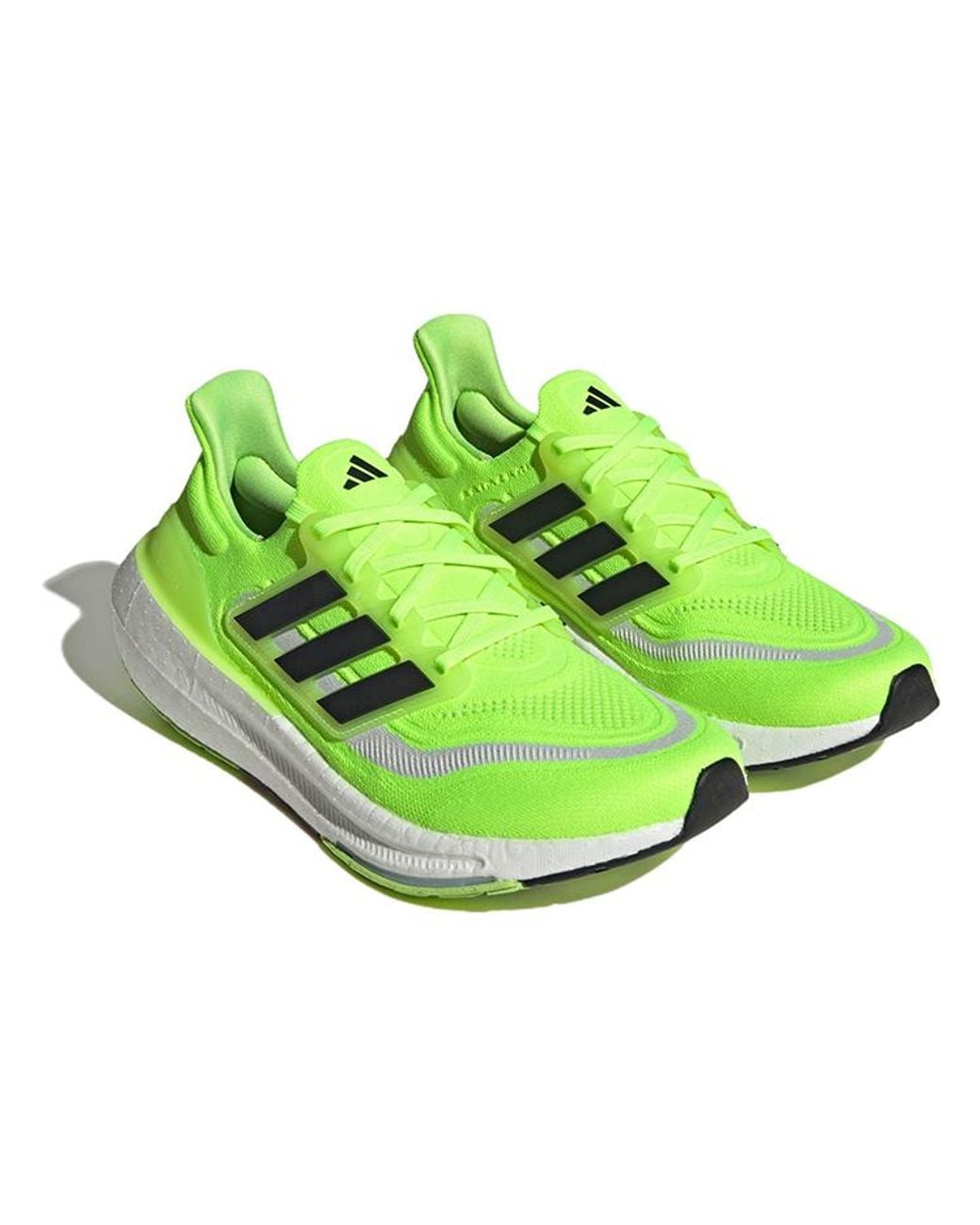 Adidas Green Ultraboost Light Running Shoes 'Lucid Lemon' for men