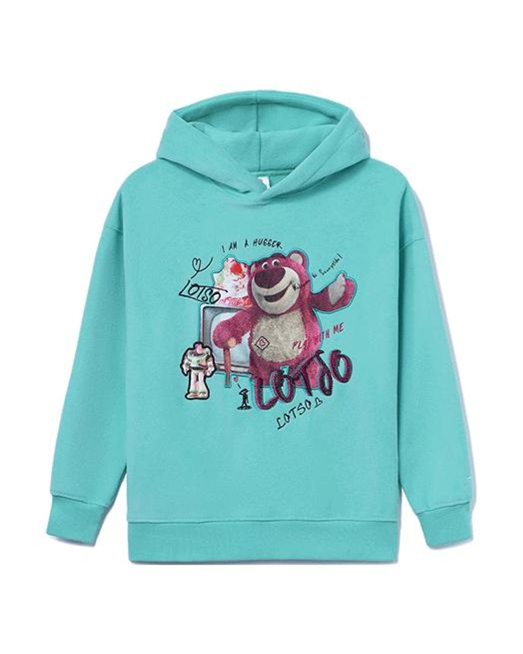 Li-ning Blue (Wmns) X Disney Toy Story Graphic Hoodie 'Mint'