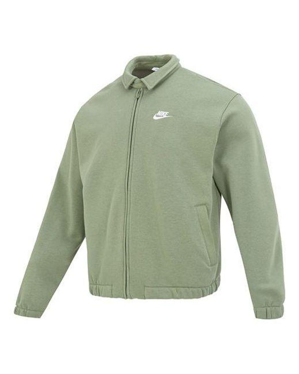 Nike Green Club Fleece Harrington Jacket for men