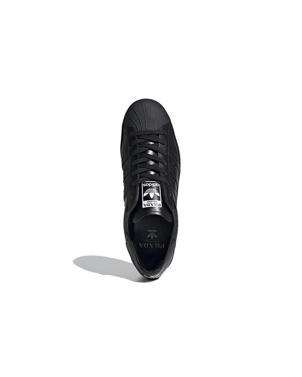 Adidas Black Superstar X Prada Shoes for men