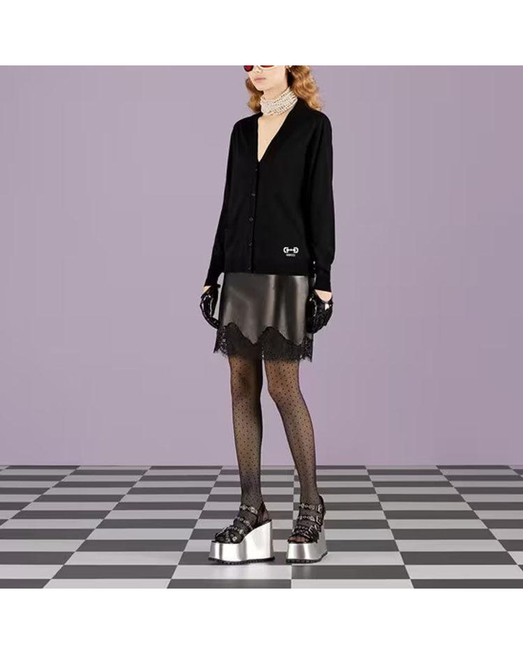 Gucci Black (Wmns) Extra Fine Wool Cardigan