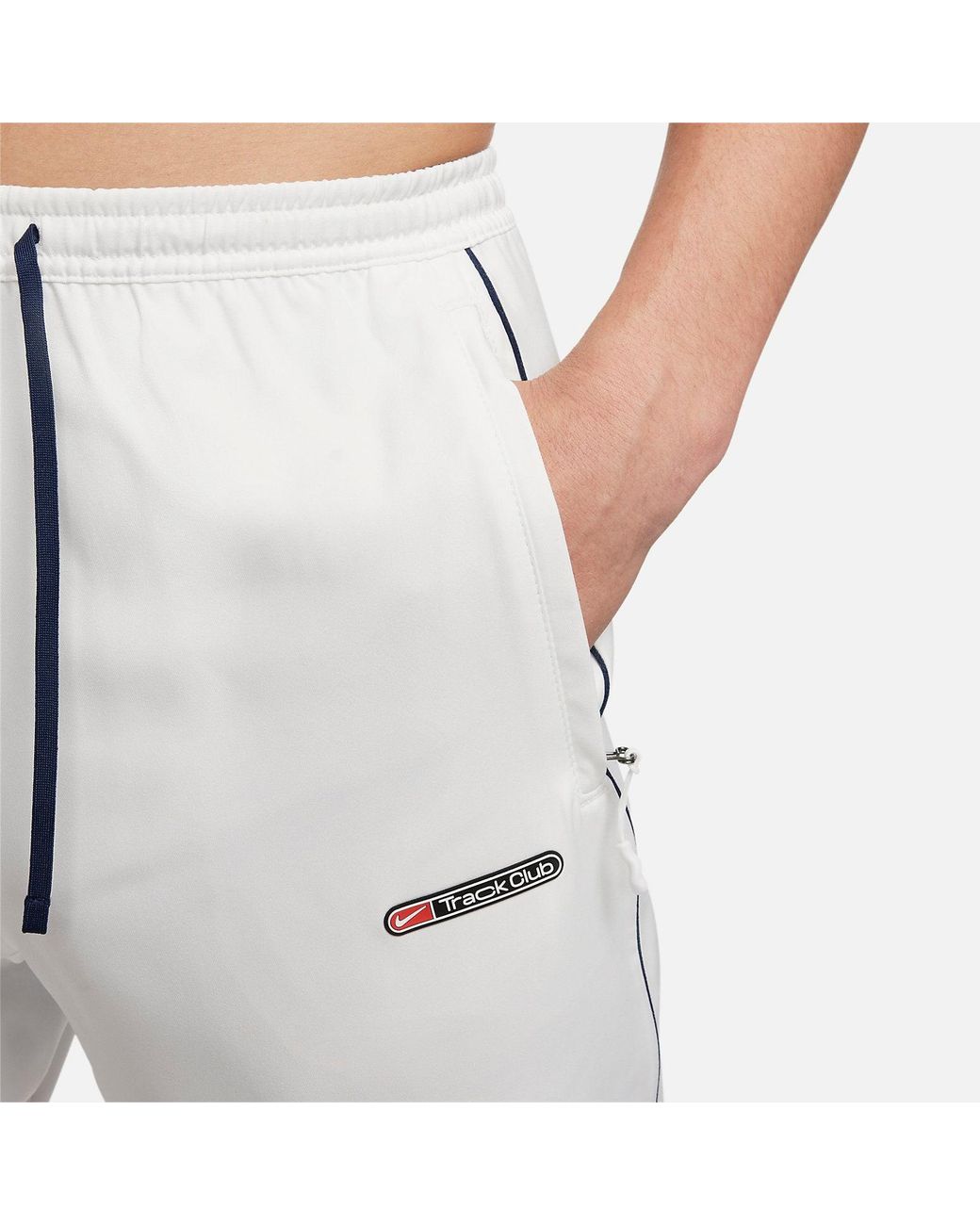 Nike White Challenger Track Club Dri-Fit Running Trousers for men