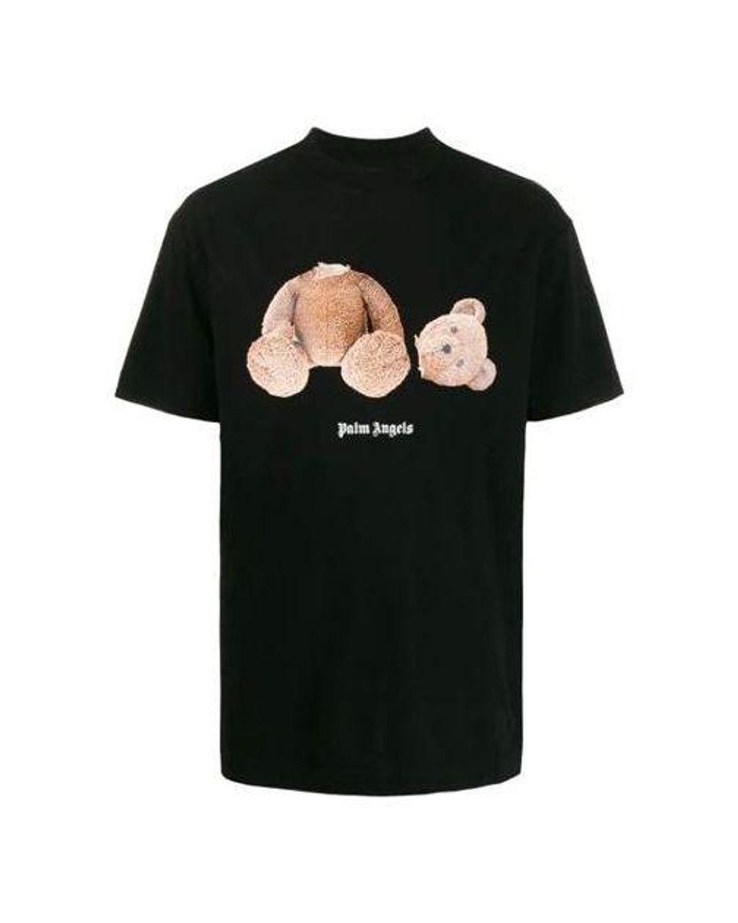 Palm Angels Black Bear Short-Sleeve Tee for men