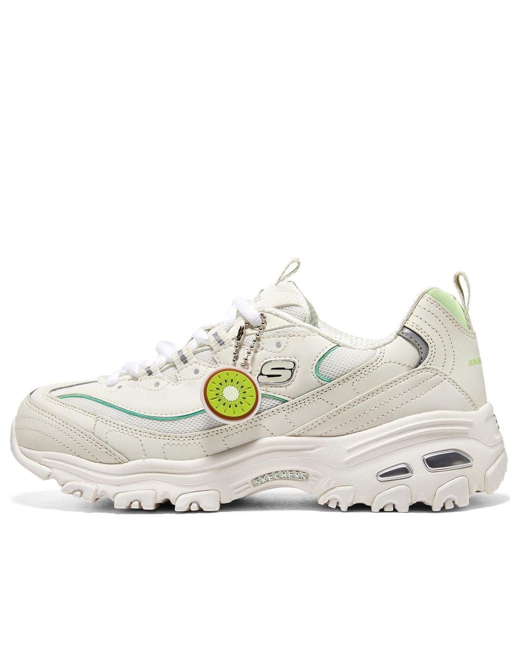 Skechers White (Wmns) D'Lites 1.0 Shoes 'Cream'