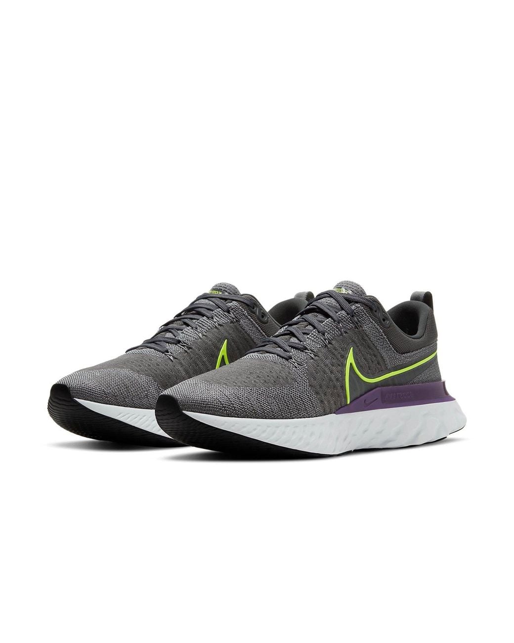 Nike Blue React Infinity Run Flyknit 2 'Particle Volt' for men