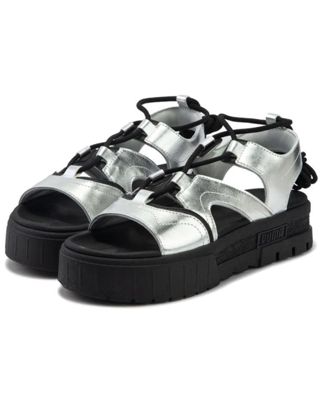 PUMA Black (Wmns) Cilia Wedge Sandals