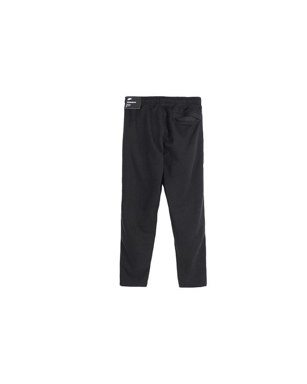 Nike Black Straight Casual Drawstring Sports Long Pants for men