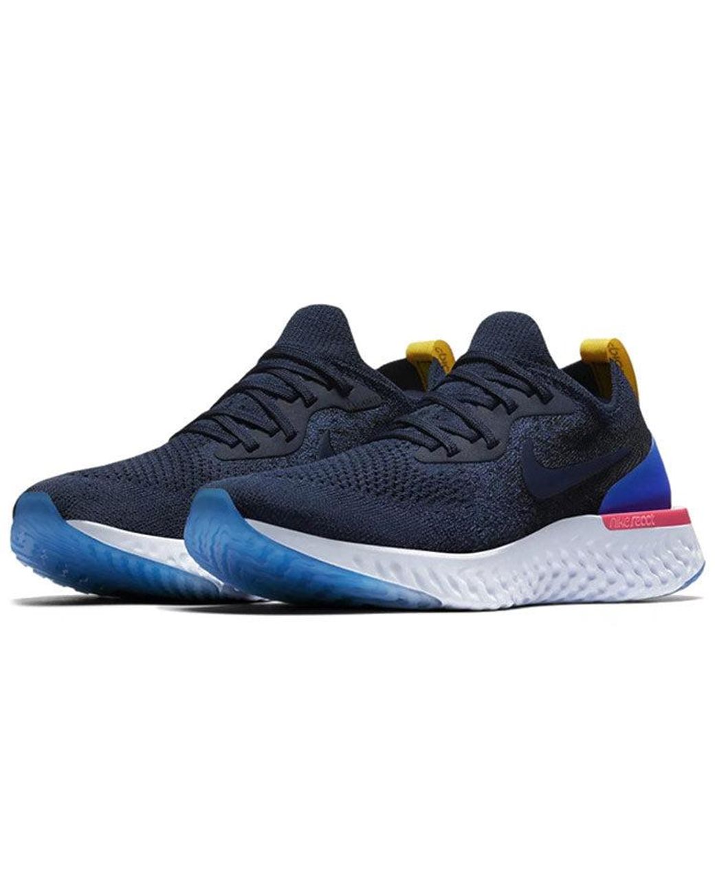 Nike Blue Epic React Flyknit 'College' for men