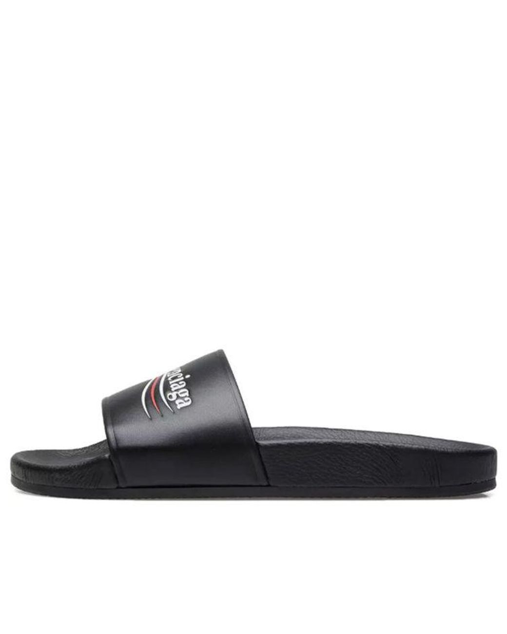 Balenciaga Blue Wave Logo Slippers Sandals for men