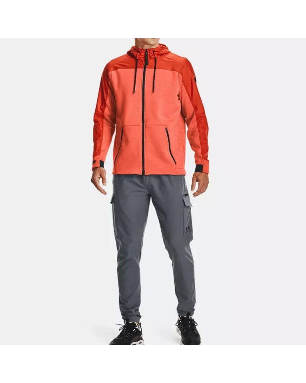 Under Armour Red Coldgear Swacket Jacket 'Coral' for men