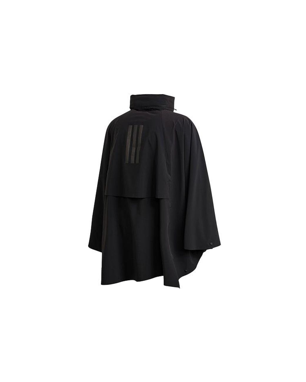 Adidas Black Myshelter Cape Outdoor Sports Zipper Cardigan Hooded Jacket for men