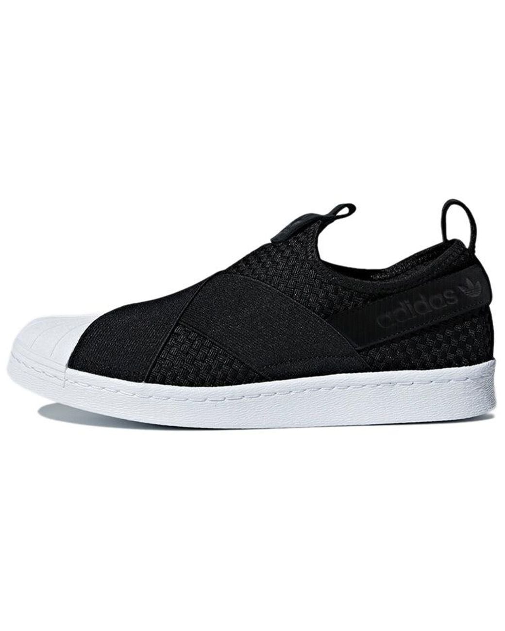 Adidas Black Originals Superstar Slip-On for men