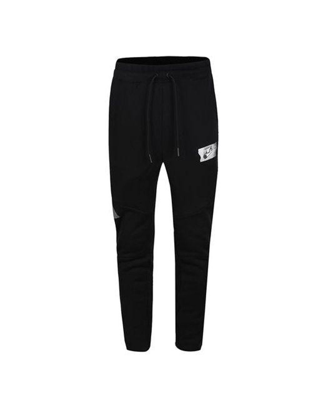 Nike Black As M Nsw Punk Pant Drawstring Knit Running Sports Long Pants for men