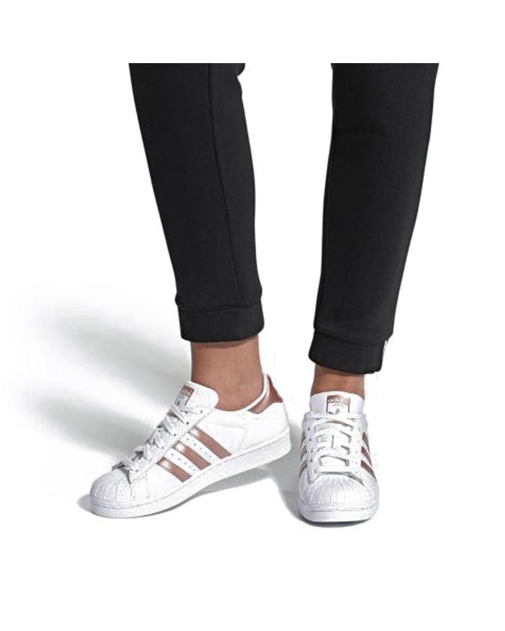 Adidas White (Wmns) Superstar 'Copper Metal'