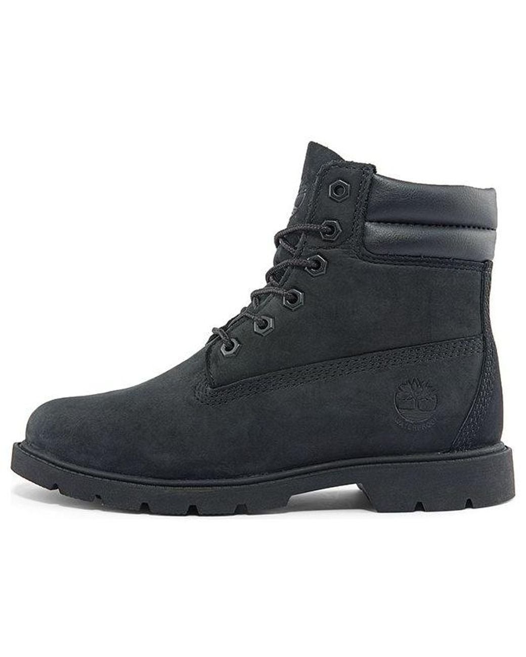 Timberland Black (Wmns) Linden Woods 6-Inch Double Collar Boots