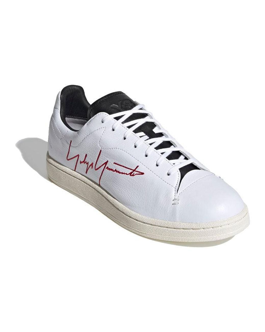 Adidas White Y-3 Yohji Court Shoes for men