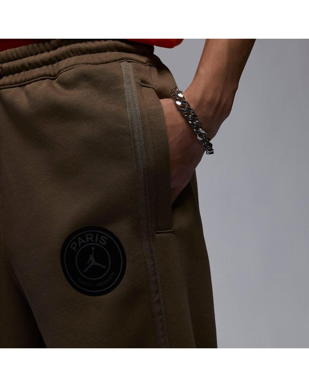 Nike Black X Paris Saint-Germain Fleece Sweatpants 'Palomino' for men